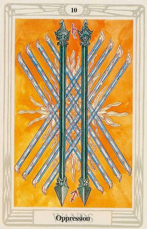 thoth tarot 9 of wands