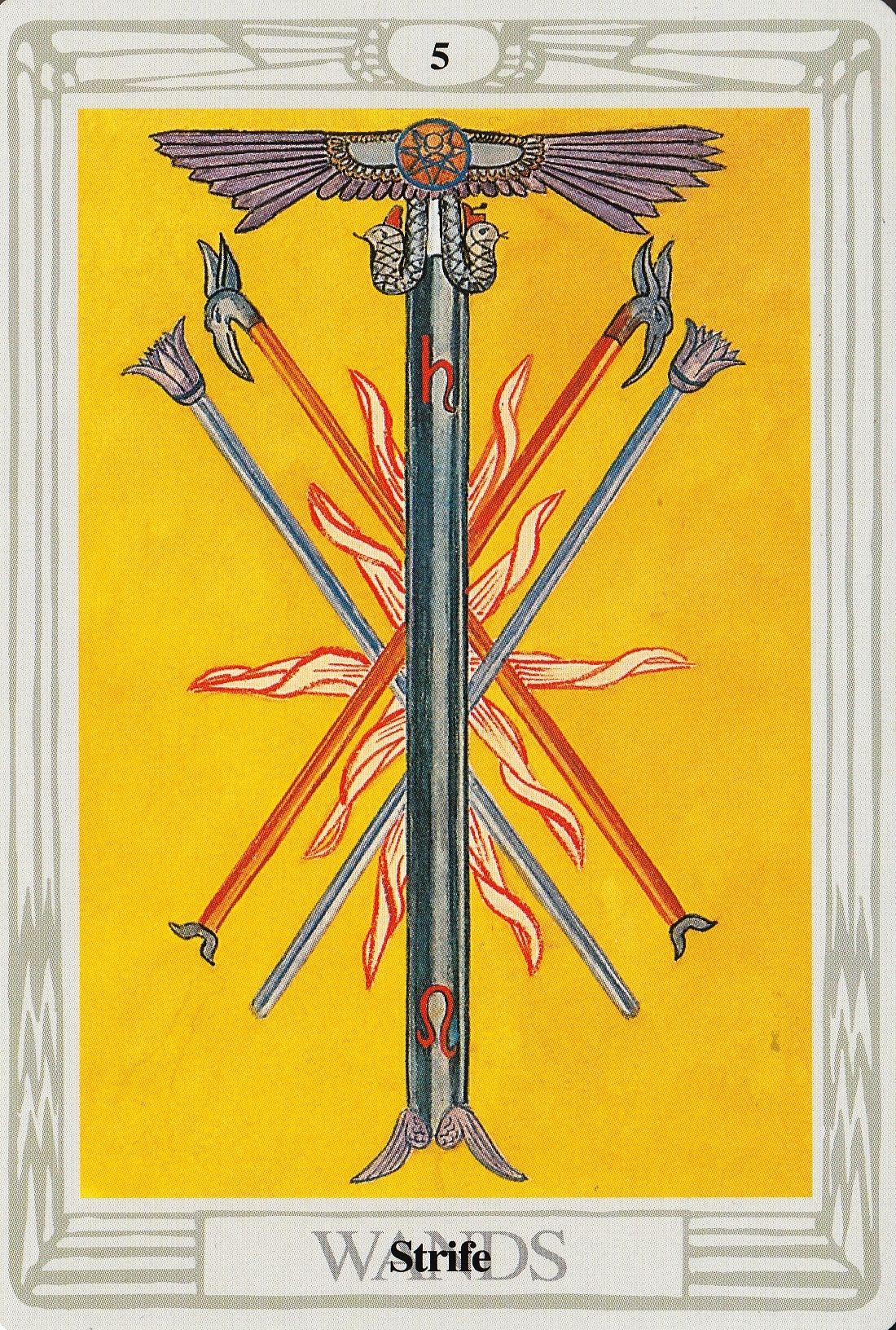 ii) Thoth Five of Wands.