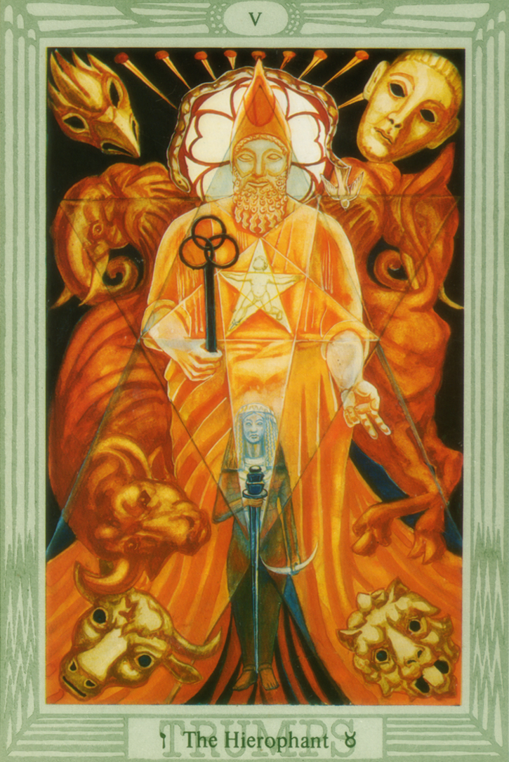 Thoth hierophant tarot card tutorial esoteric meanings