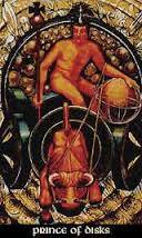 prince of disks thoth tarot