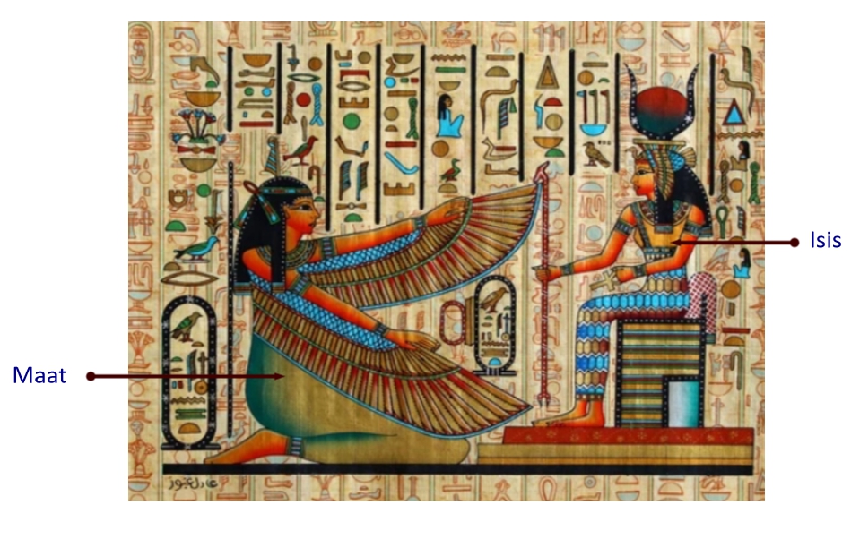 Maat and Isis thoth tarot