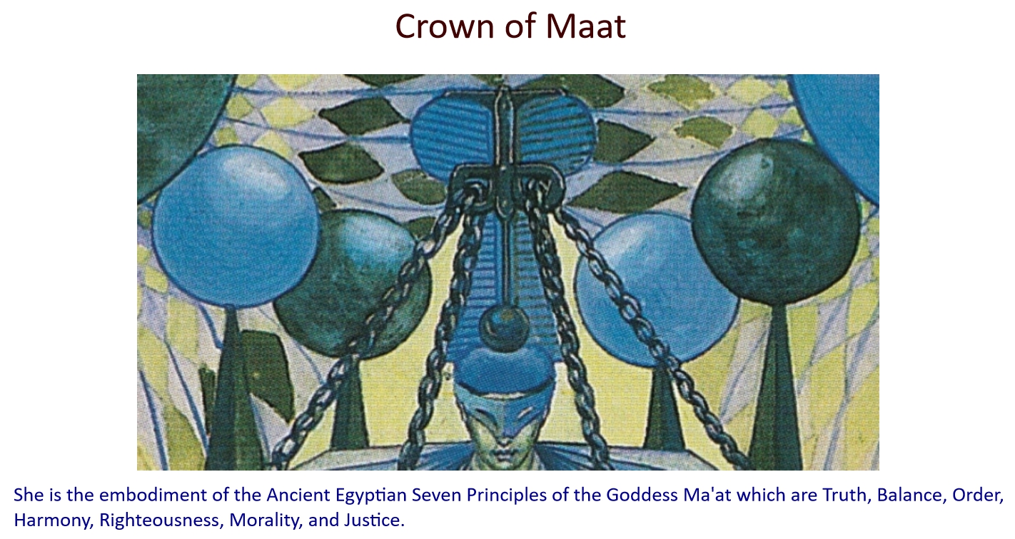 thoth tarot crown of maat