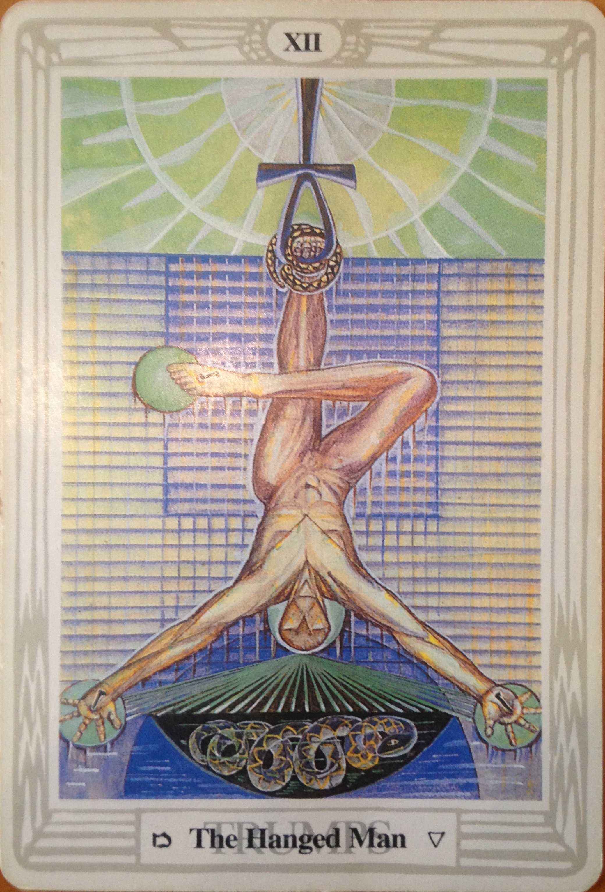 Thoth Hanged Man Tarot Card