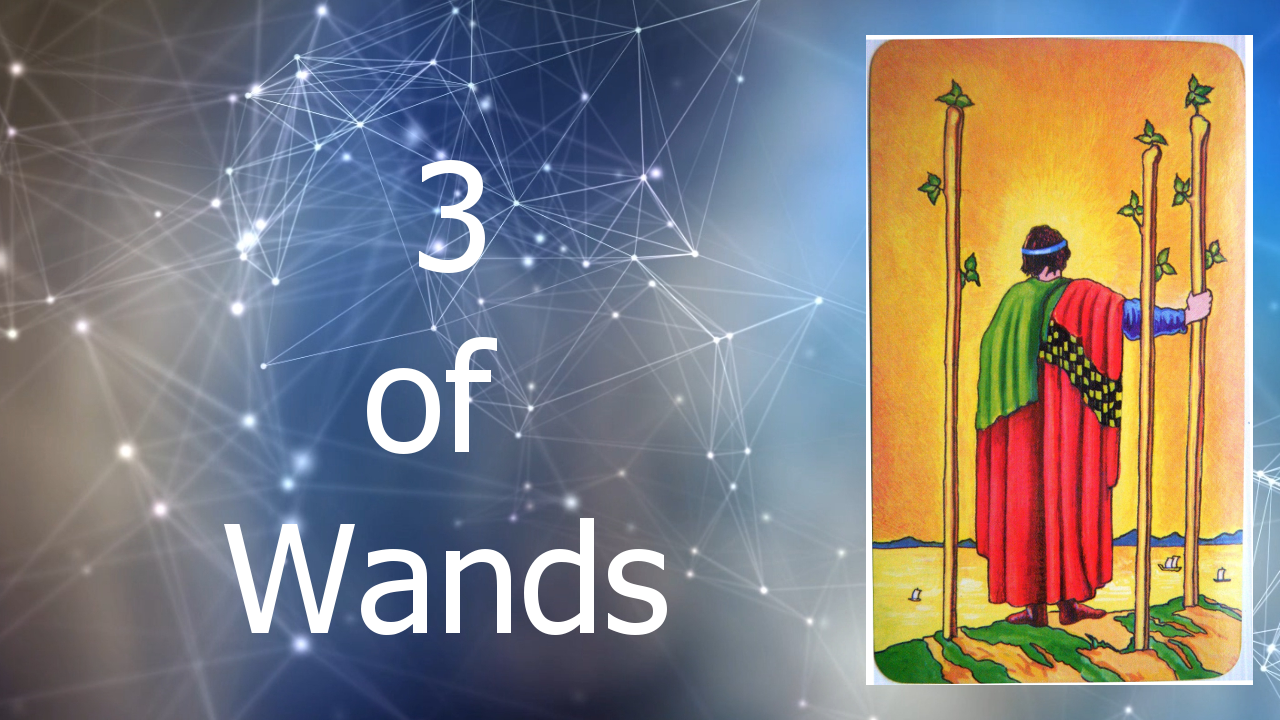 Three of Wands Rider Waite Tarot Tutorial