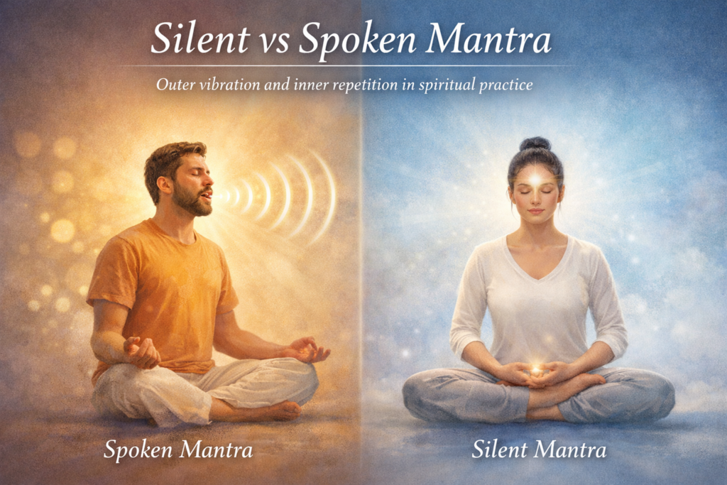 Silent vs spoken mantra